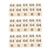 30PCS 6 Sided Number Dice 15.5mm Multiple Of 2 Number
