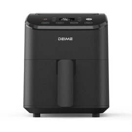 DEIME Air Fryer 3 Qt, Small Airfryer Digital Space Saving Compact, Bake, Reheat, Roasts for Quick Easy Meals, Mini Compact & Quiet, Nonstick & Dishwasher Safe Basket Toast rack