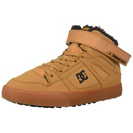 DC Unisex-Child Pure HIGH-TOP WNT EV Skate Shoe, Wheat, 1.5 M US Little Kid