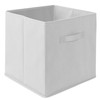 Casafield Set of 6 Collapsible Fabric Cube Storage Bins, White