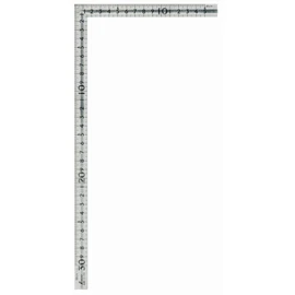 Shinwa Sokutei 12130 Curved Scale, Small, Stainless Steel with Grooves, Front and Back Side, 11.8 x 5.9 inches (30 x 15 cm)