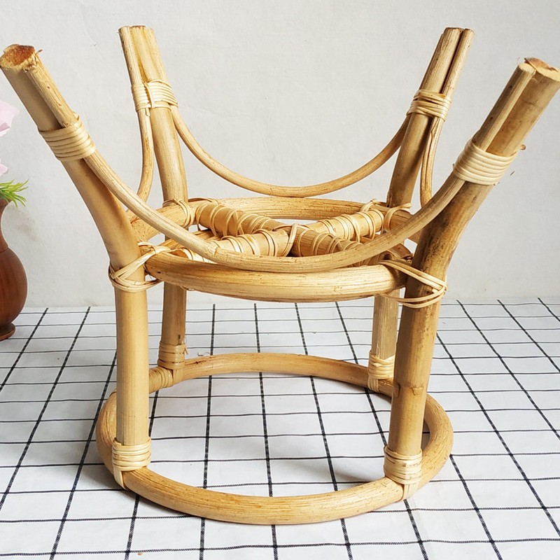 Plant Stand Flower Pot Rack Rattan Minimalist Stable 9.4in Diameter
