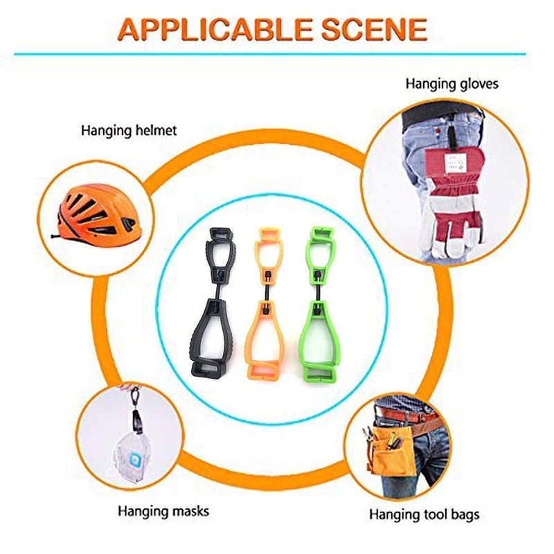 LHKJ 3Pcs Glove Grabber Clip Holder for Safety Work, Guard