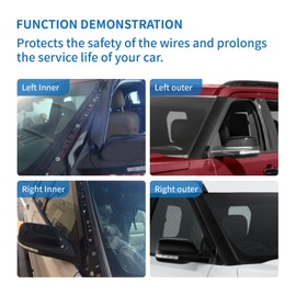 AIWGIW Windshield Pillar Trim Panel Molding Compatible with Ford Explorer 2011-2019 Replaces BB5Z7803136AA BB5Z-7803136-AB 926-451 (L&R Outer&Inner)