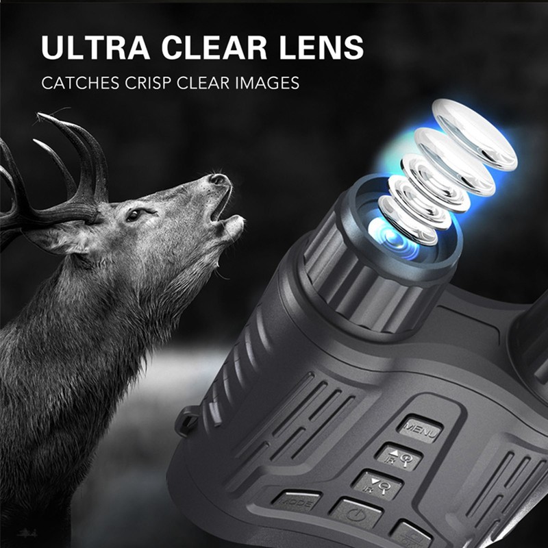 8X Night Vision Binoculars 3.2inch TFT Screen 984.3ft Range IP54