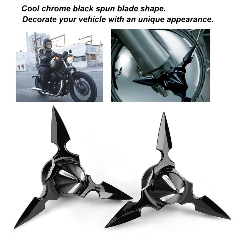 Motorcycle Spinning Front Axle Cap Nut Cover for Softails Electra