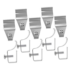 SEWACC 1set Vinyl Siding Hooks Easy Installation No Drill Outdoor Hanging Clips Weatherproof Wall Siding Hangers for Cameras and Decorations 10pcs