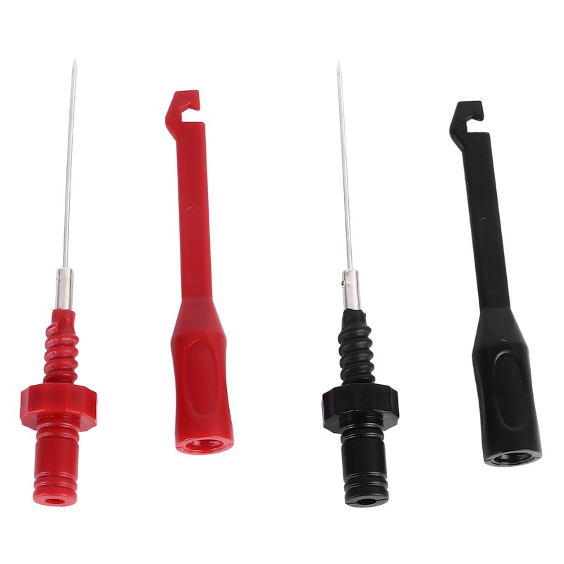 4mm Dual Banana Plug Test Leads with Repair Testing Hooks