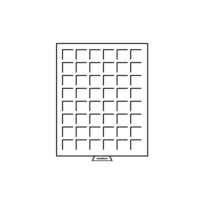 Lighthouse coin box 48 square compartments up to 30 mm