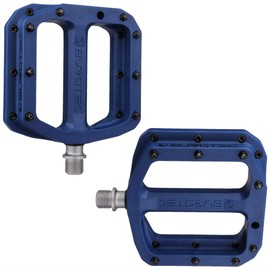 Burgtec MK4 Composite Flat MTB Pedals - Blue / Lightweight Nylon Fibreglass Mountain Biking Bike Trail Off Road Pin Dirt Jump Enduro Cycling Cycle Downhill Sticky Grip Riding Ride Platform Part 9/16