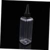 FRCOLOR 15pcs Clear Hair Dye Bottles with Pointed Mouth for