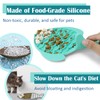 Takfox Slow Feeder Cat Bowls [2 Pack], Lick Mat for