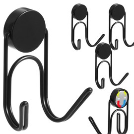 Wowfill Magnetic Hook with Magnet, 304 Stainless Steel, Rustproof, Vertical Load Capacity: 39.7 lbs (18 kg), Horizontal Load Capacity: 6.6 lbs (3 kg), Corrosion Resistant, For Kitchens, Offices,