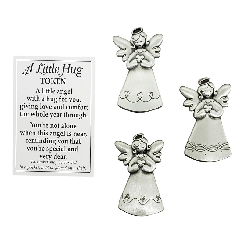 Ganz A Little Hug Angel Token Charm with Prayer Card
