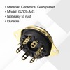 MECCANIXITY 8 pins PCB Tube Socket Ceramics, Vacuum Tube Protect