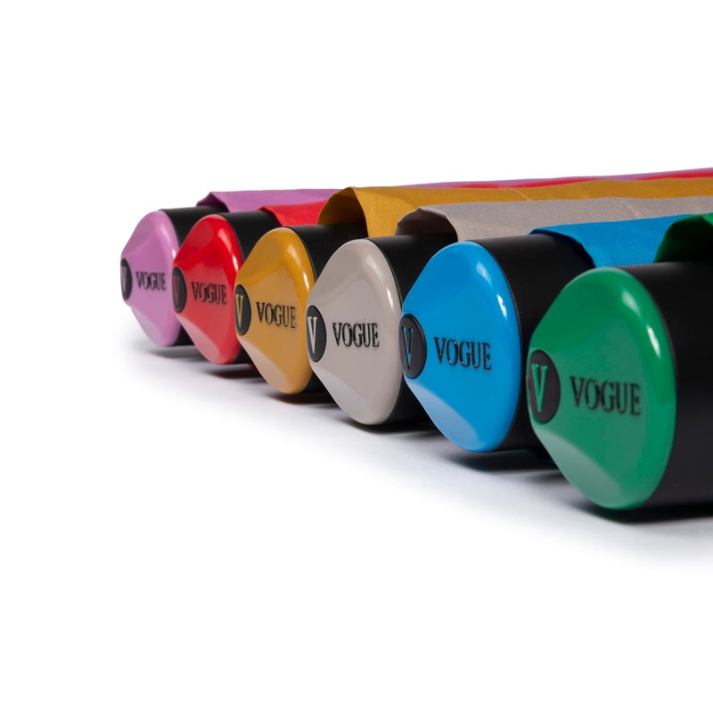 VOGUE Exclusive Folding Umbrella with Large Coverage. Made from 100%