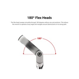 TEKTON 15 mm Flex Head 12-Point Ratcheting Combination Wrench | WRC26415