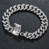 Custom Cuban Link Initial Bracelet for Men Womens Gold Silver