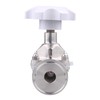 DERNORD Sanitary Diaphragm Valve Silicone Seal Stainless Steel 316L, 1.5”
