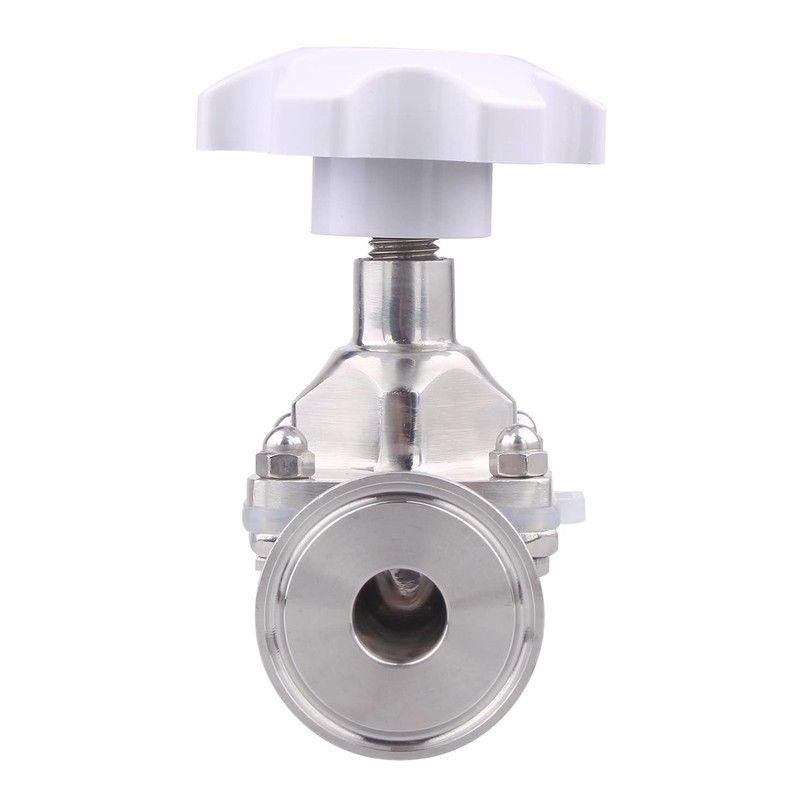 DERNORD Sanitary Diaphragm Valve Silicone Seal Stainless Steel 316L, 1.5”