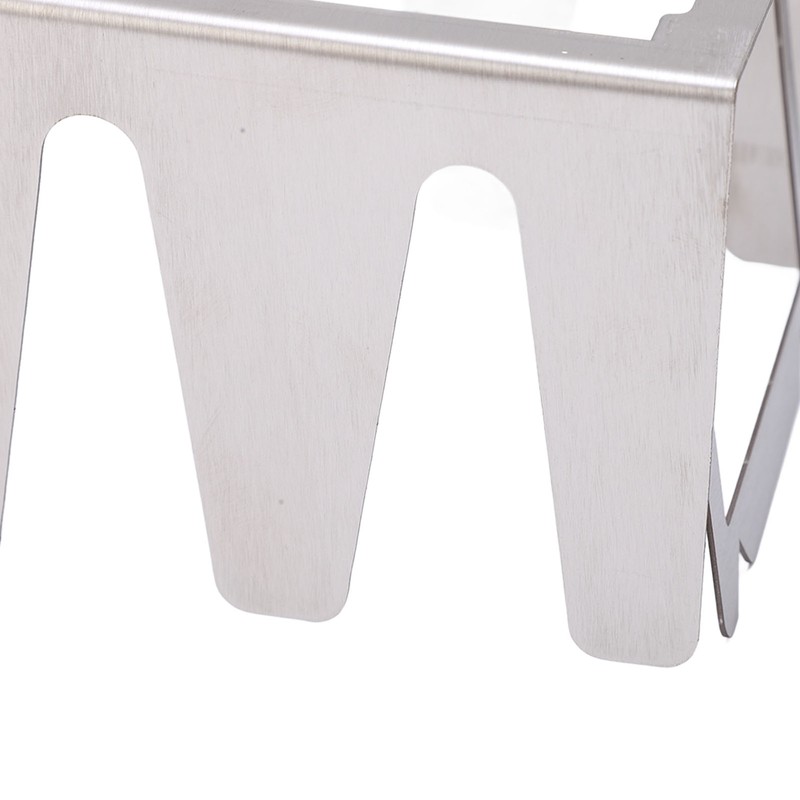 BBQ Skewer Rack Lightweight Portable Sturdy Structure Stainless Steel Wear