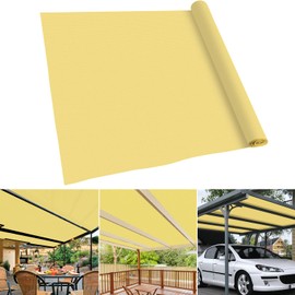 INFRANGE Shade Fabric Roll 6' x 68' UV Block Canopy Cloth Sunshade Cover for Outdoor Backyard Garden Greenhouse Patio Deck Pergola, Yellow