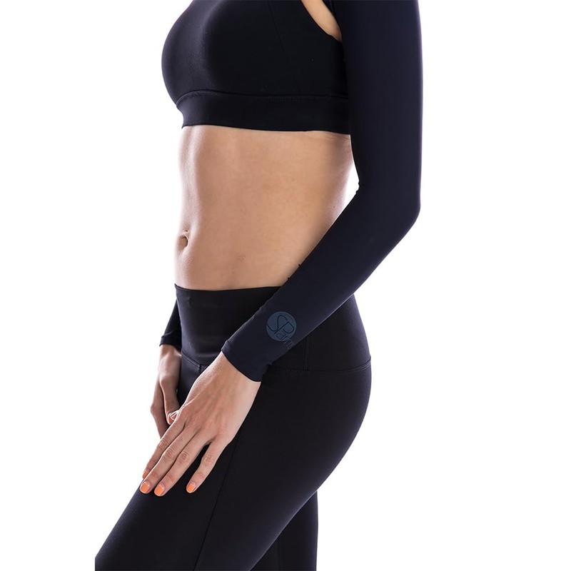 SParms Premium Sun Protection Shoulder Wraps (Black, Medium)
