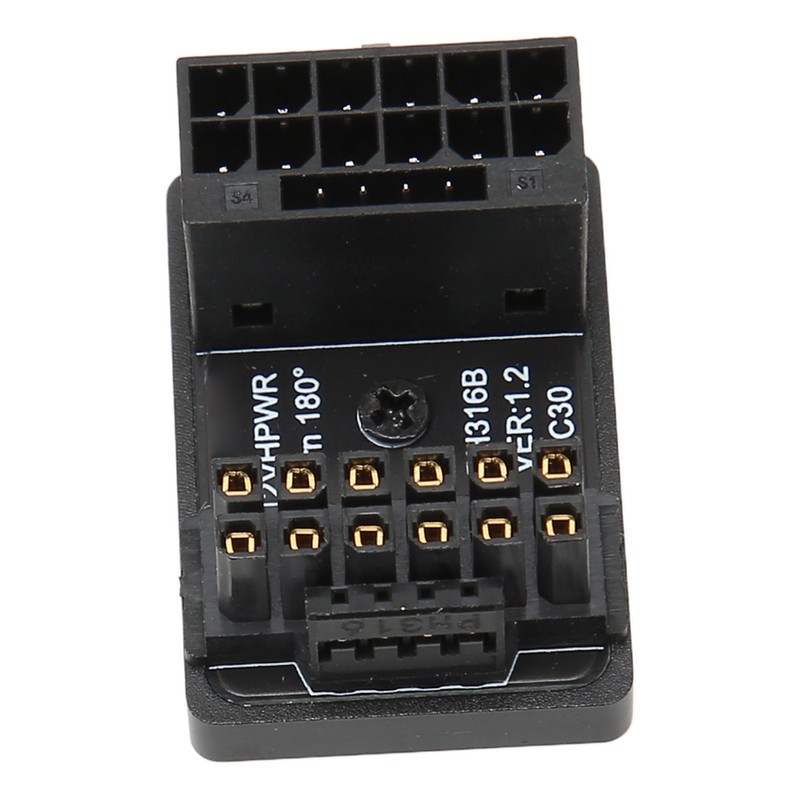 ATX 16Pin Male to 16pin Female 180 Degree Angled Adapter