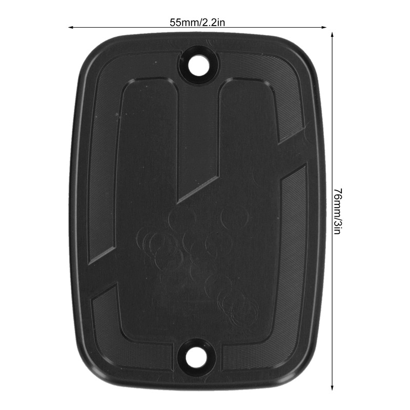 2pcs Front Brake Fluid Reservoir Cap Motorcycle Upper Fuel Tank