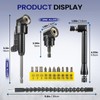 17PCS Power Drill Bit Extension Adaptor Incloud 2PCS Hex Shank