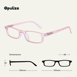 OPULIZE Ted Reading Glasses 3 Pack Narrow Matt Lightweight Frame Transparent Baby Pink Khaki Grey Spring Hinges Scratch Resistant Mens Womens RRR17-467 +2.50
