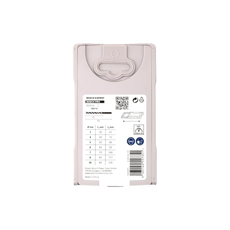 Bosch Juego 7un Broca Madera 3 Puntas 3-10mm