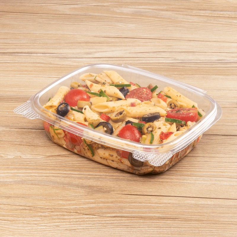 Karat 24oz - 200 ct PET Clamshell Square Deli Containers