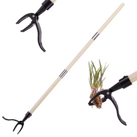 FitRepa Weed Cutter with Handle, Dandelion Cutter, 1.1 m Long Handle with 4 Metal Claws, Easy Weed Removal, No Bending, Ideal Tool in the Garden