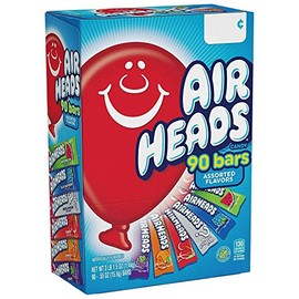 Airheads Bars, Chewy Fruit Candy, Easter Basket Stuffers, Variety Pack, Party, Non Melting, 90Count (Packaging May Vary) (2 Pack(90 Count))