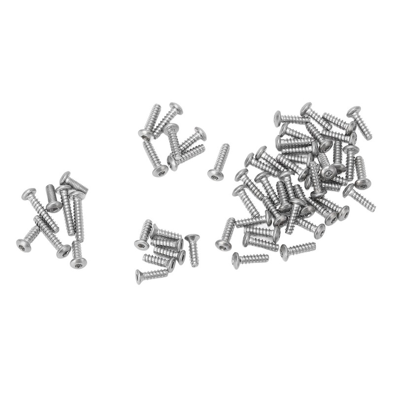 RC Screw Kit Stainless Steel Half Round Head Countersunk Head
