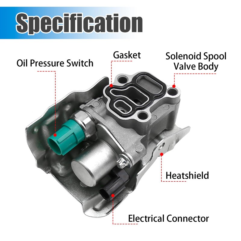 Aynaxcol 15810-RAA-A03 VTEC Solenoid Spool Valve Assembly with Oil Pressure