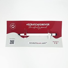 The New Infinity Pencil with Touchscreen and Hidden Eraser - Eternal Tip Pencil, Up to 20 km Write Like 200 Classic Pencils, Gift Idea, Design Gadget (White)