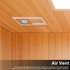 Estink Wooden Sauna Room Air Vent, Cedar Rectangle Adjustable Steam