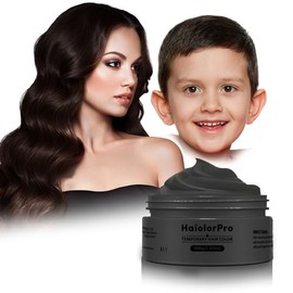 HaiolorPro Black Temporary Hair Colour Dye Wax Washable,Hair Coloring Products