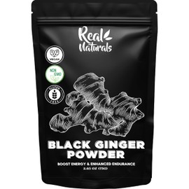 Black Ginger Powder (2.64 Oz) kaempferia parviflora by Real Naturals. Promote Energy & Stamina