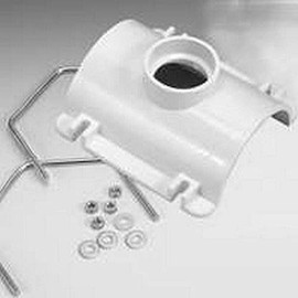Oatey 43791 4 in. x 2 in. Solvent Weld White PVC Saddle Tee Kit