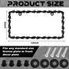 MorningRo 2 Pcs Universal License Plate Frame Plastic Barbed Wire