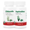 Espirulina Y Chlorella Orgánica En Capsula Pack 90 C/u