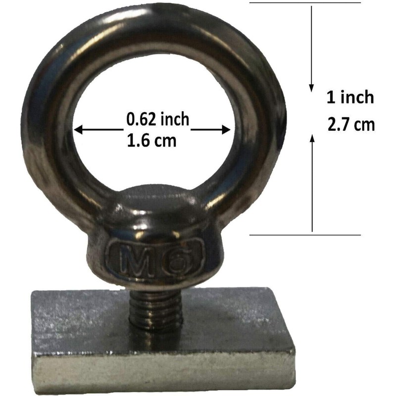 4 Pack - Heavy-Duty Stainless Steel Eye Bolt tie Down