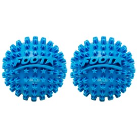 Body Back Foot Star® Massager Ball and Plantar Fasciitis Roller - Soothe Foot Stress, Discomfort, Aches, & Tightness (Pack of 2, Blue, 2-Inch)