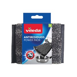Vileda Fibra Lavatrastres Antiresiduos Power INOX Limpieza