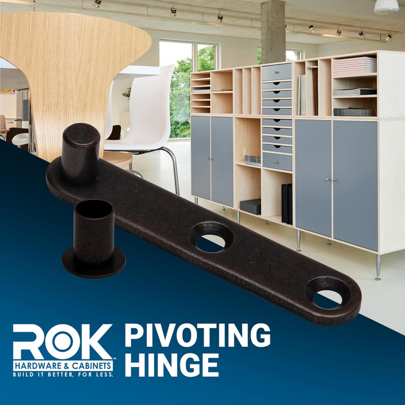 Rok Hardware Center Pivoting Hinge, Hidden Door Kit, Pivot Hinges