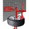 EXODIOS Upgrade Manual Tire Changer Duck Head Kit with Tire