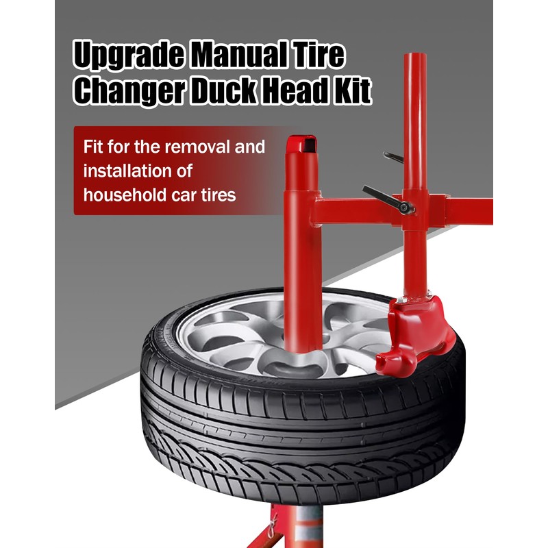 EXODIOS Upgrade Manual Tire Changer Duck Head Kit with Tire